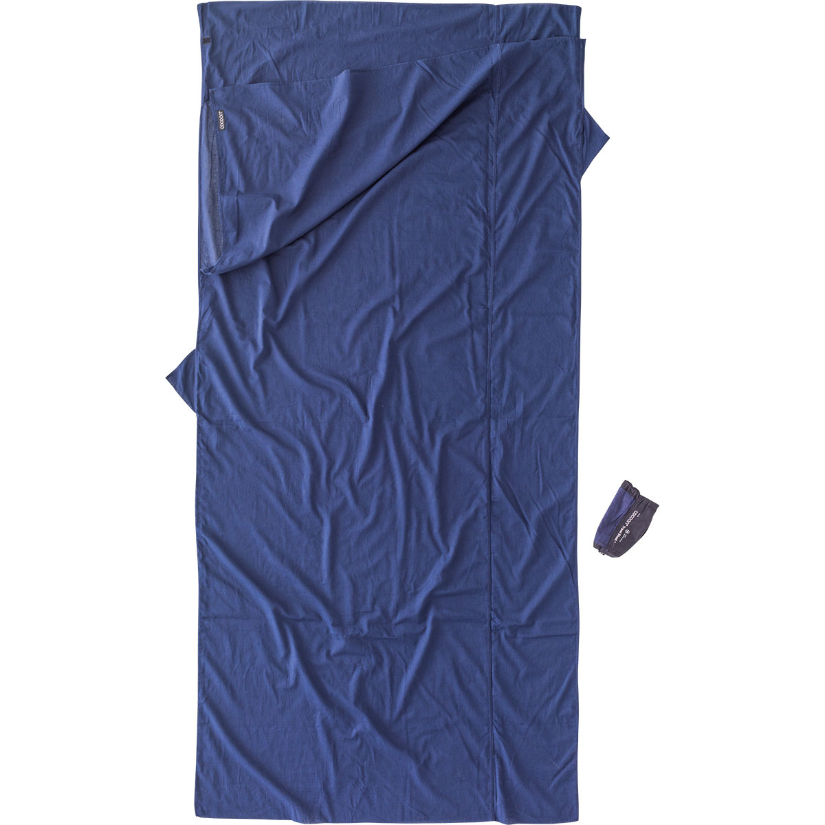 Cocoon Travelsheet Egyptian Cotton XL (Taglia MAX. 230CM, Blu)