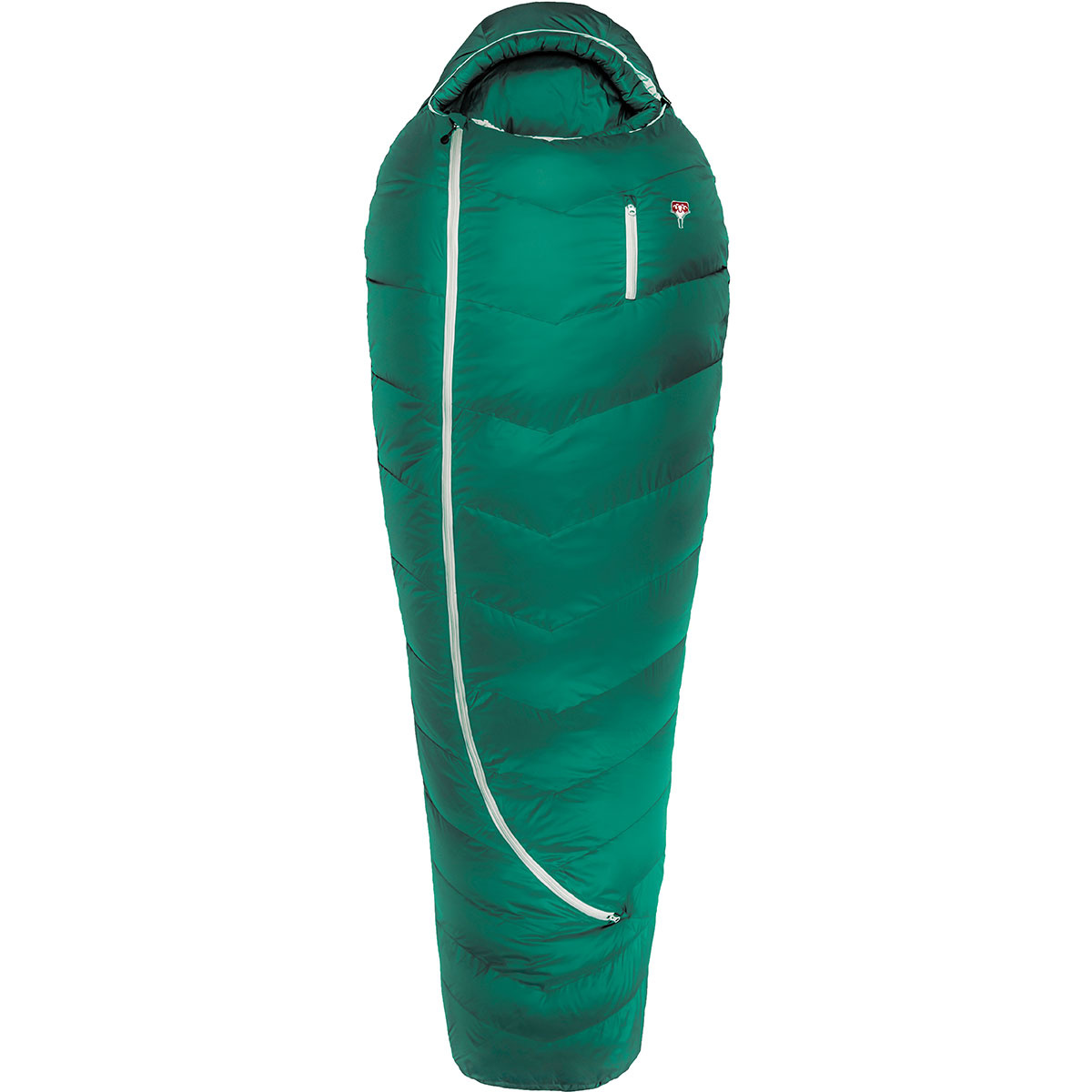 Grüezi Bag Sacco a pelo Biopod DownWool Subzero 185 cm (Taglia max. 185cm, Verde)