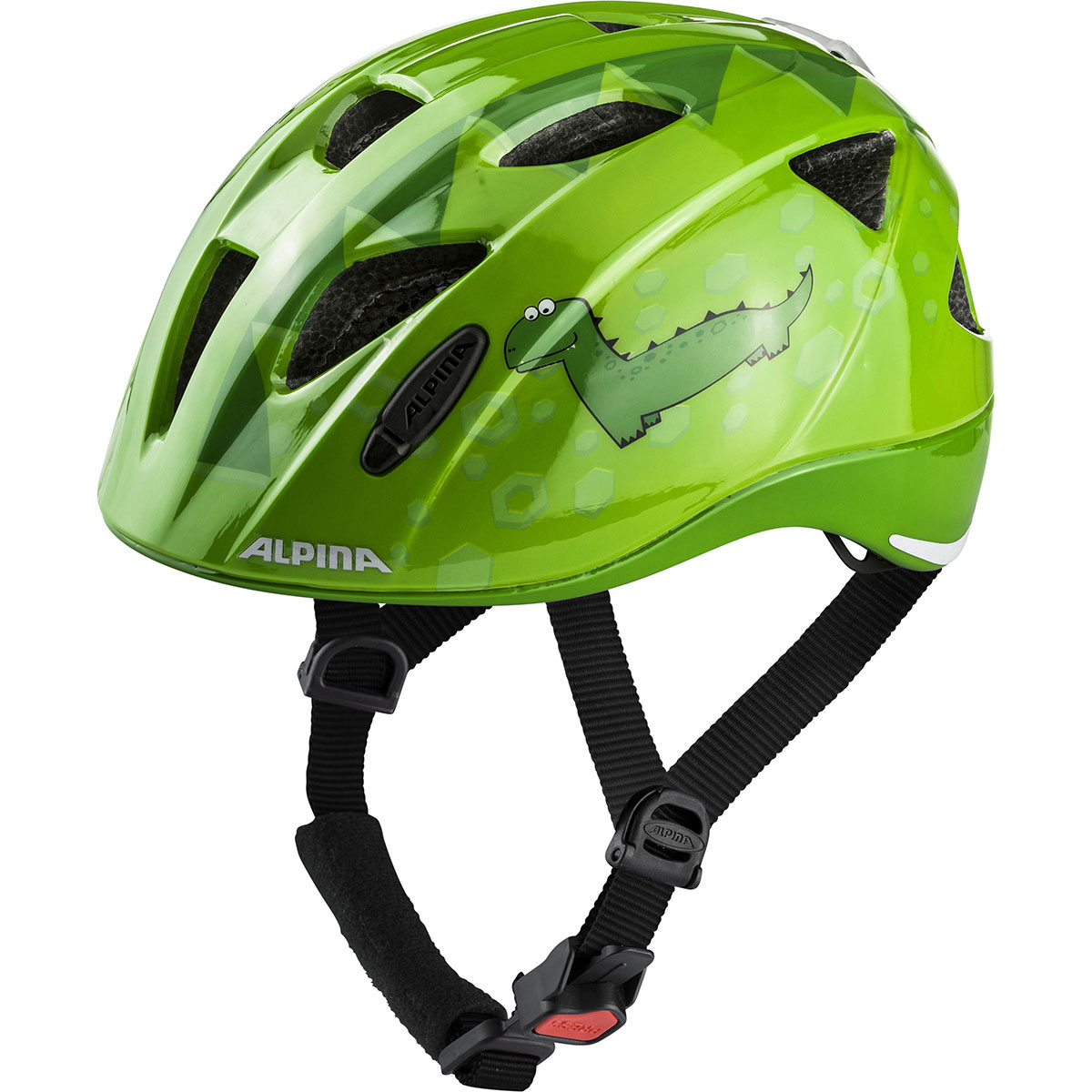 Alpina Kinder Ximo Flash Fahrradhelm (Größe 45-49CM, gruen)