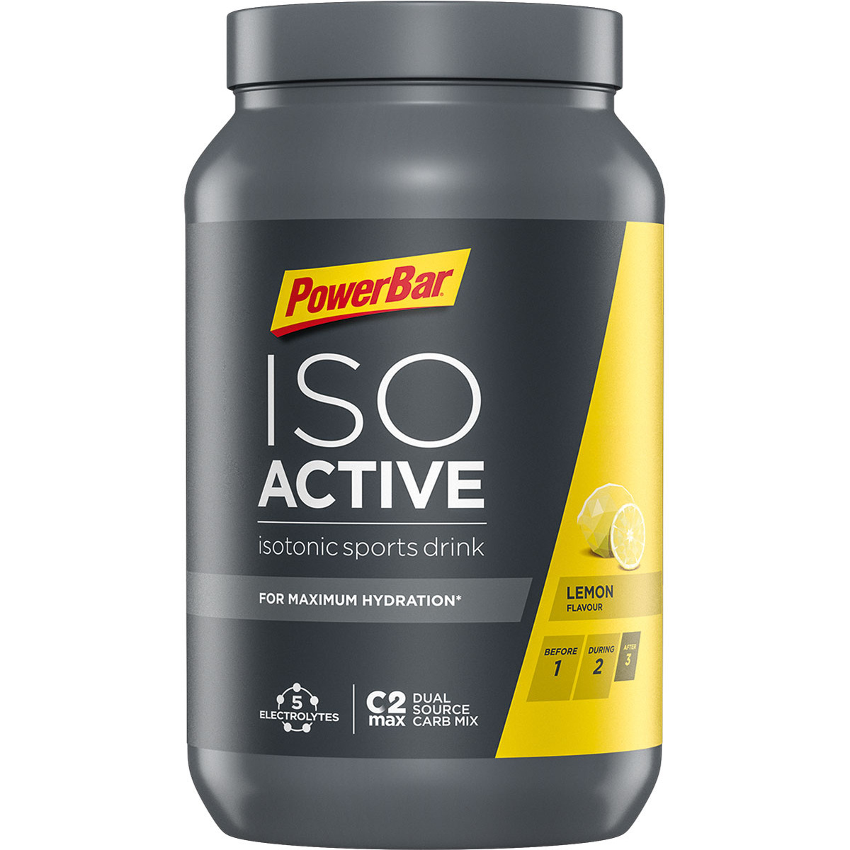 PowerBar Isoactive - Isotonic Sports Drink (Taglia 600g, lemon)