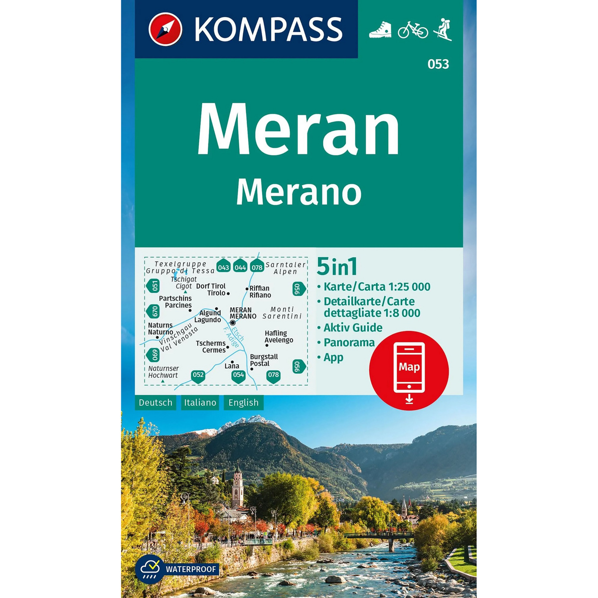 Image of Kompass Verlag WK 53 Meran und Umgebung