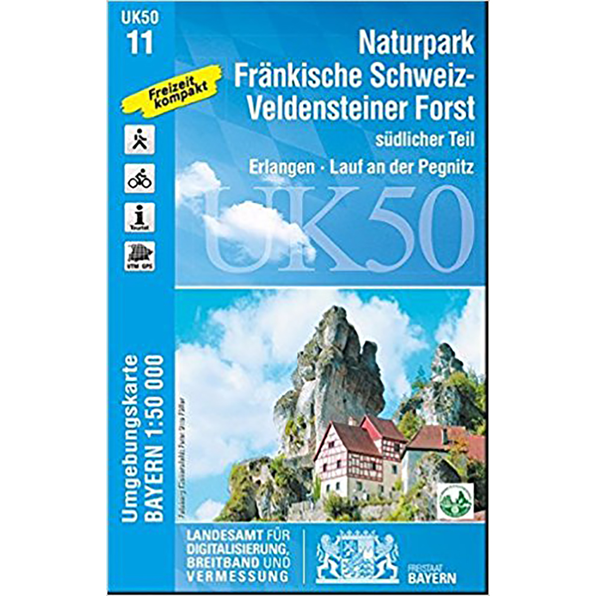 Image of Landesamt Digitalisierung, Breitband, Vermessung UK 50-11 Naturpark Fränkische Schweiz-Veldensteine
