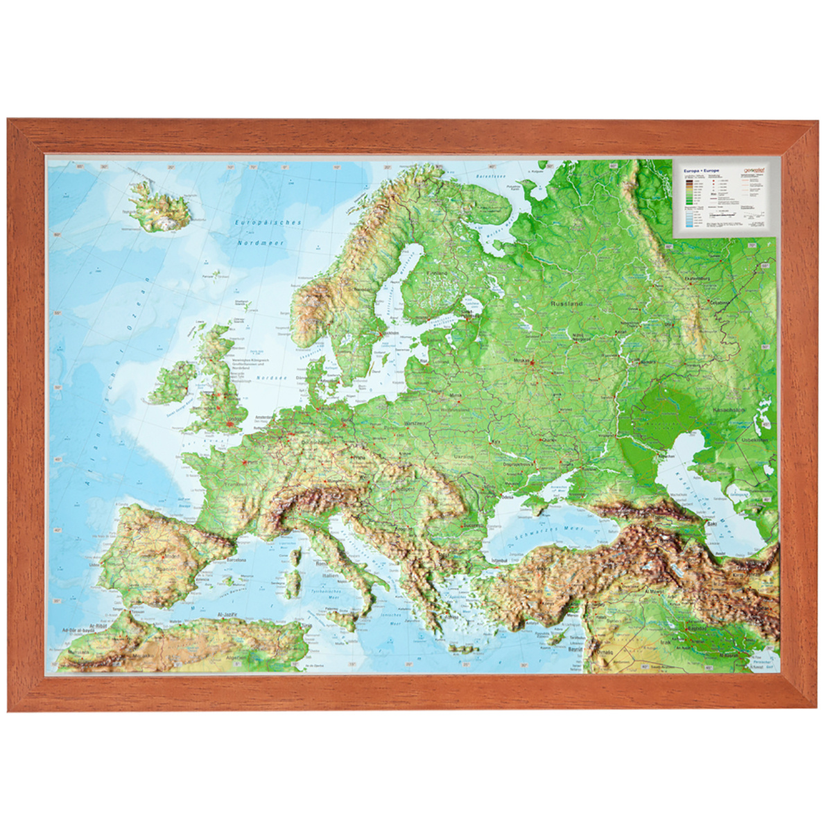 Image of Georelief 3D Reliefkarte Europa