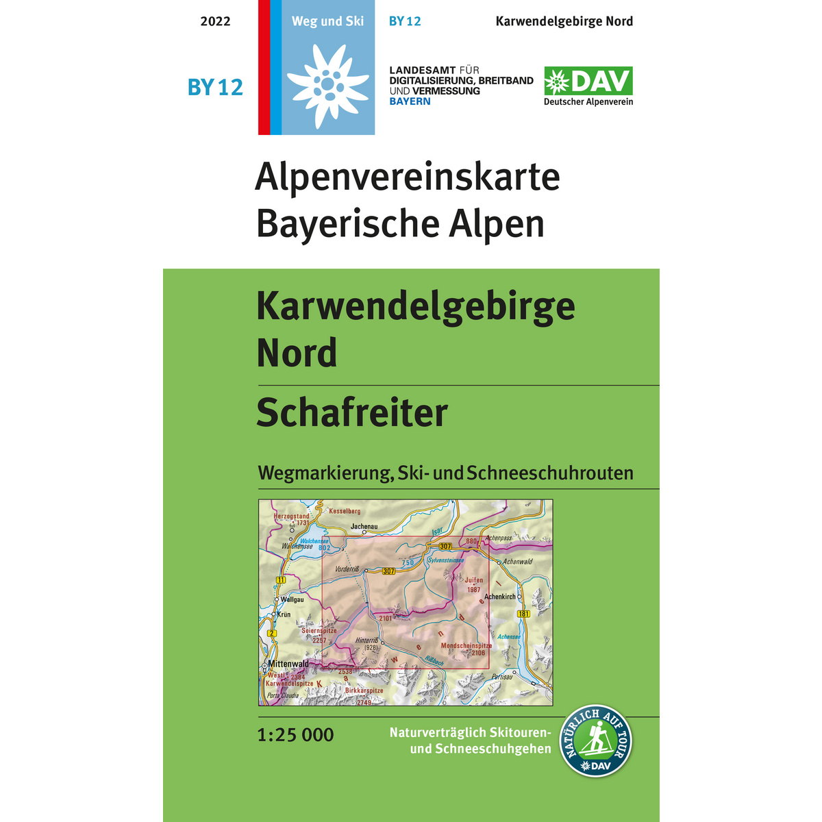 Image of DAV AV-Karte 12 Karwendelgebirge Nord 25T Karte