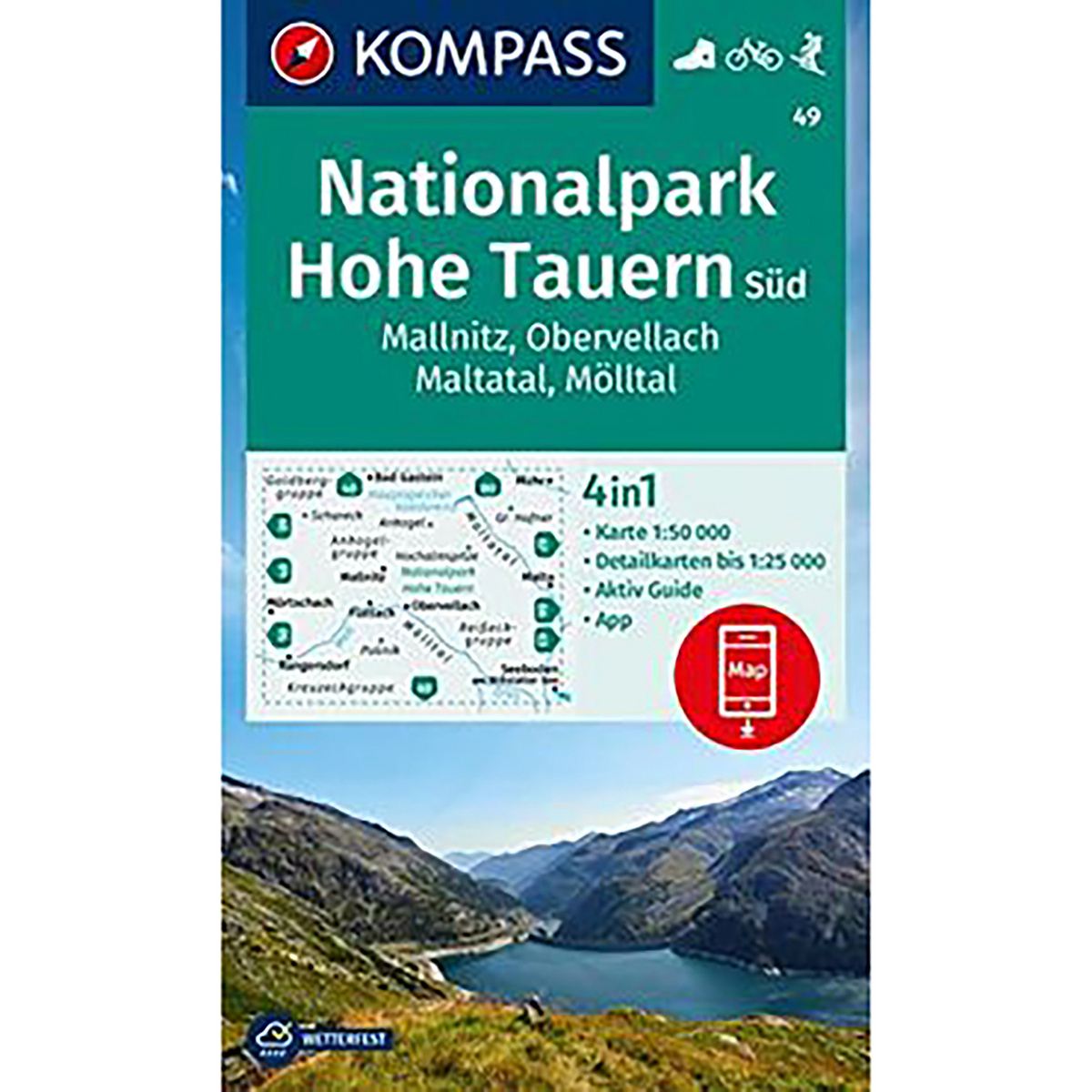 Kompass Verlag WK 49 Hohe Tauern-Süd (Größe One Size)