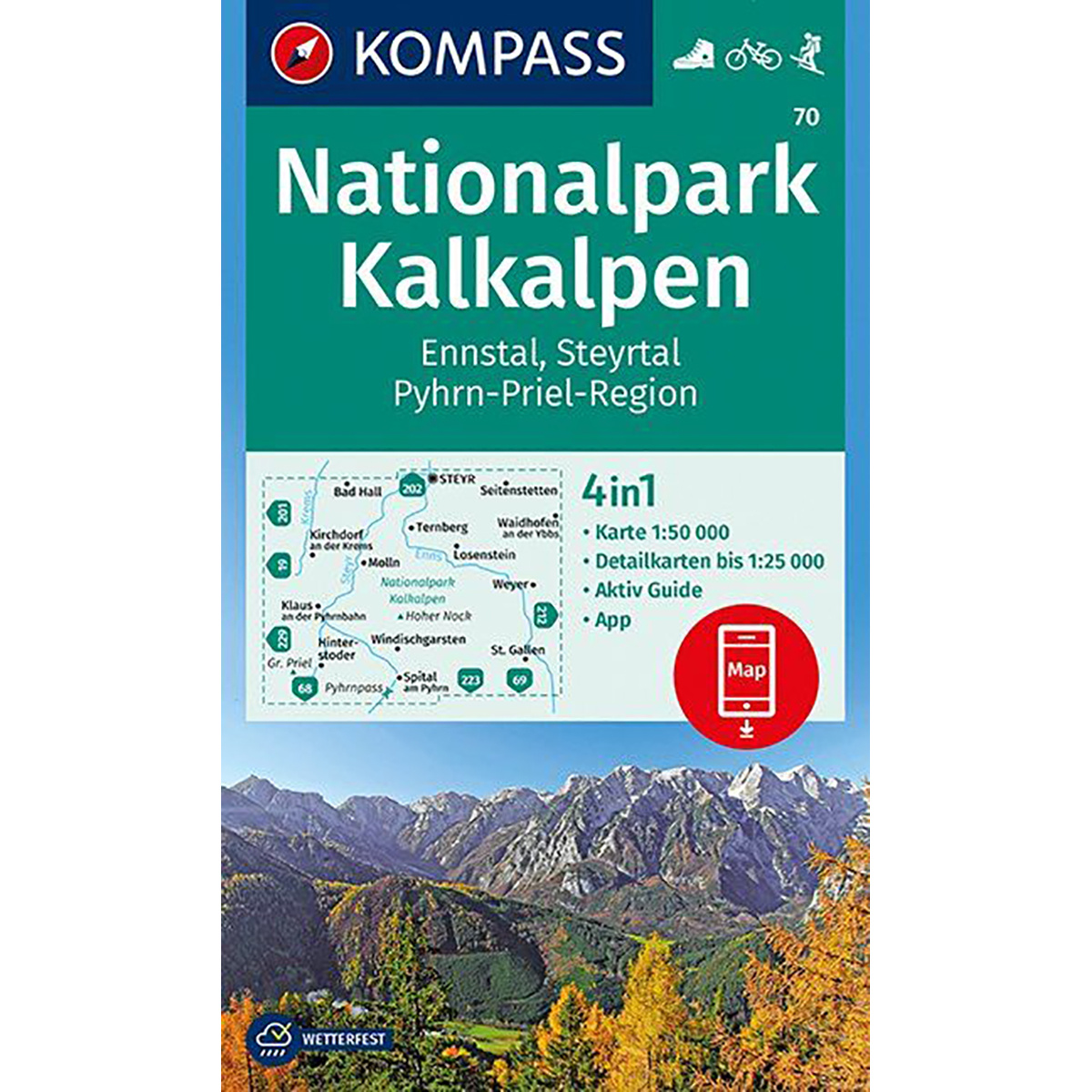 Image of Kompass Verlag WK 70 Nationalpark Kalkalpen
