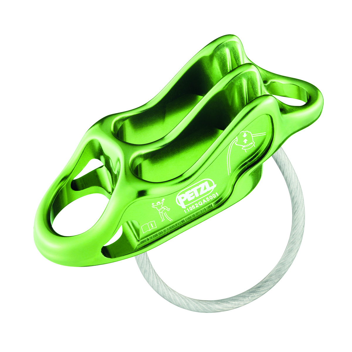 Petzl Reverso Sicherungsgerät (Größe One Size, gruen)