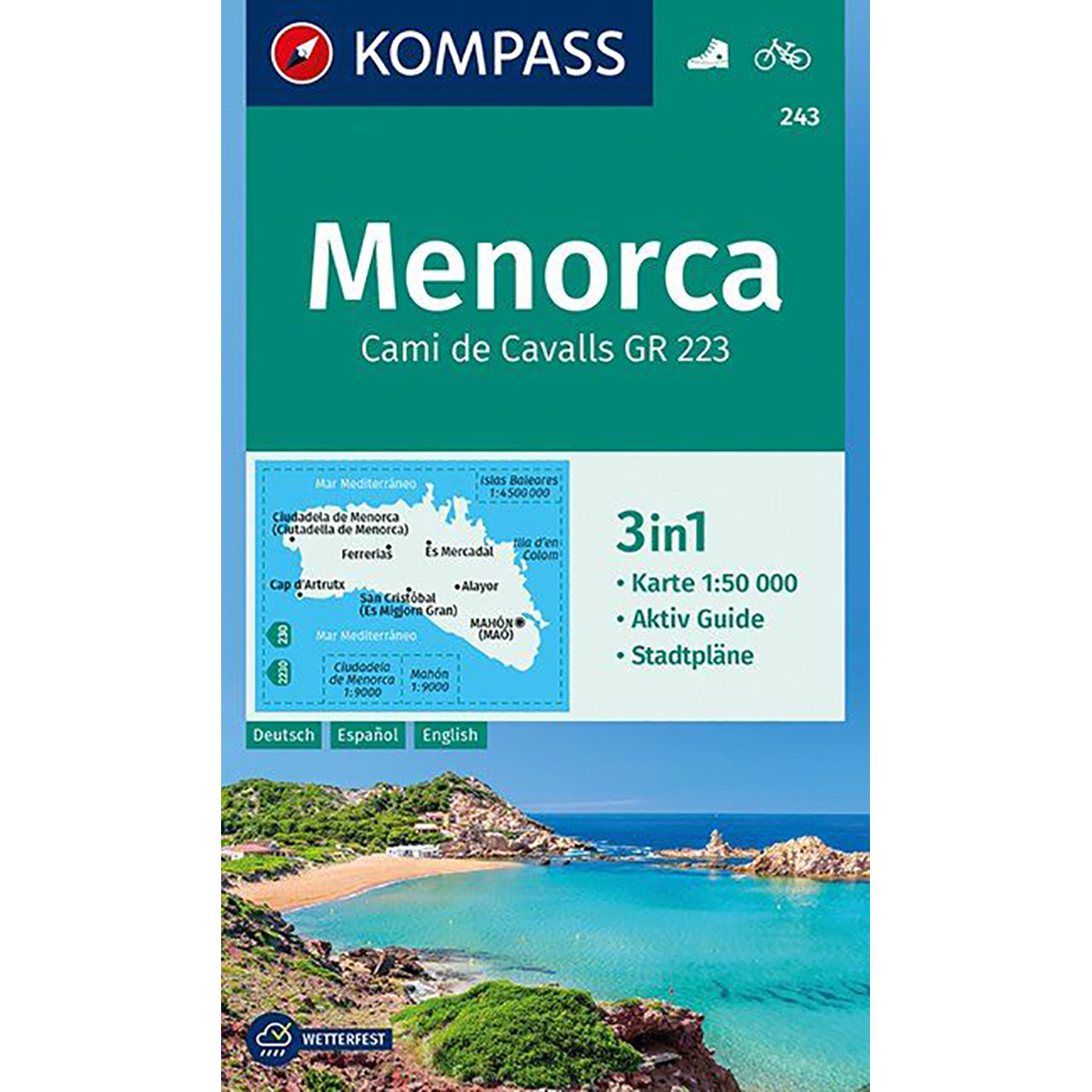 Kompass Verlag WK 243 Menorca (Größe One Size)