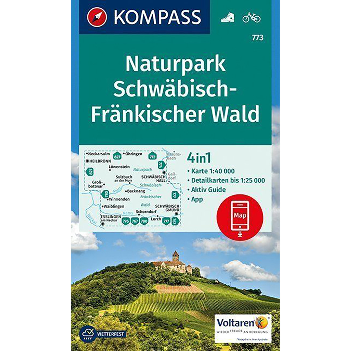 Image of Kompass Verlag WK 773 Parco Naturale Schwäbisch Fränkischer Wald