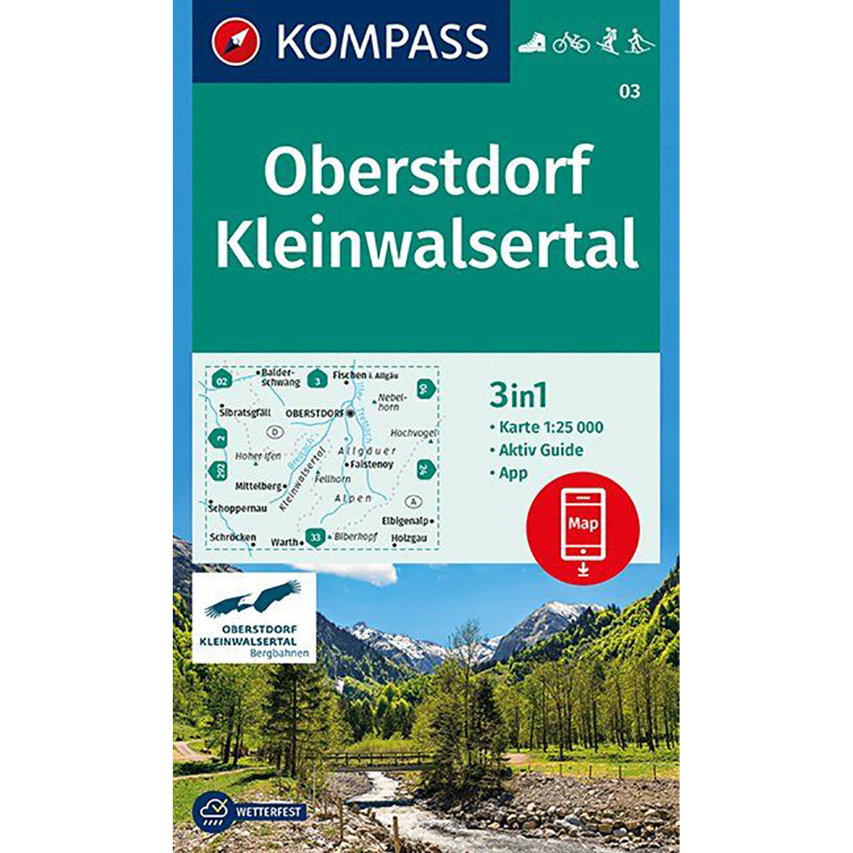 Image of Kompass Verlag WK 03 Oberstdorf - Kleinwalsertal
