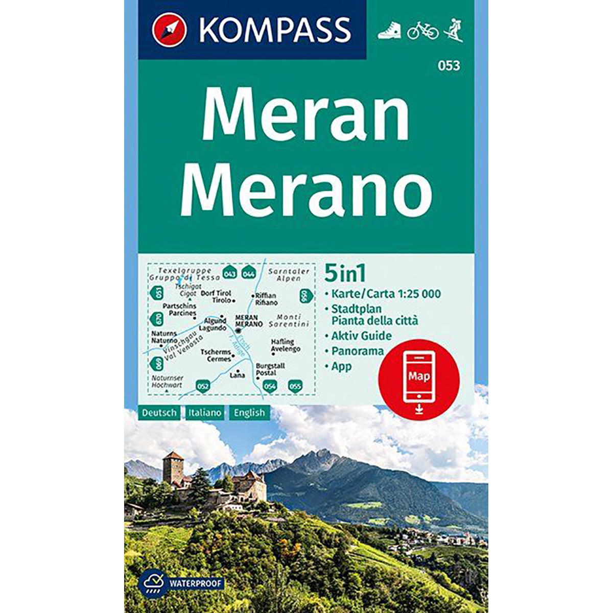 Image of Kompass Verlag WK 053 Meran / Merano