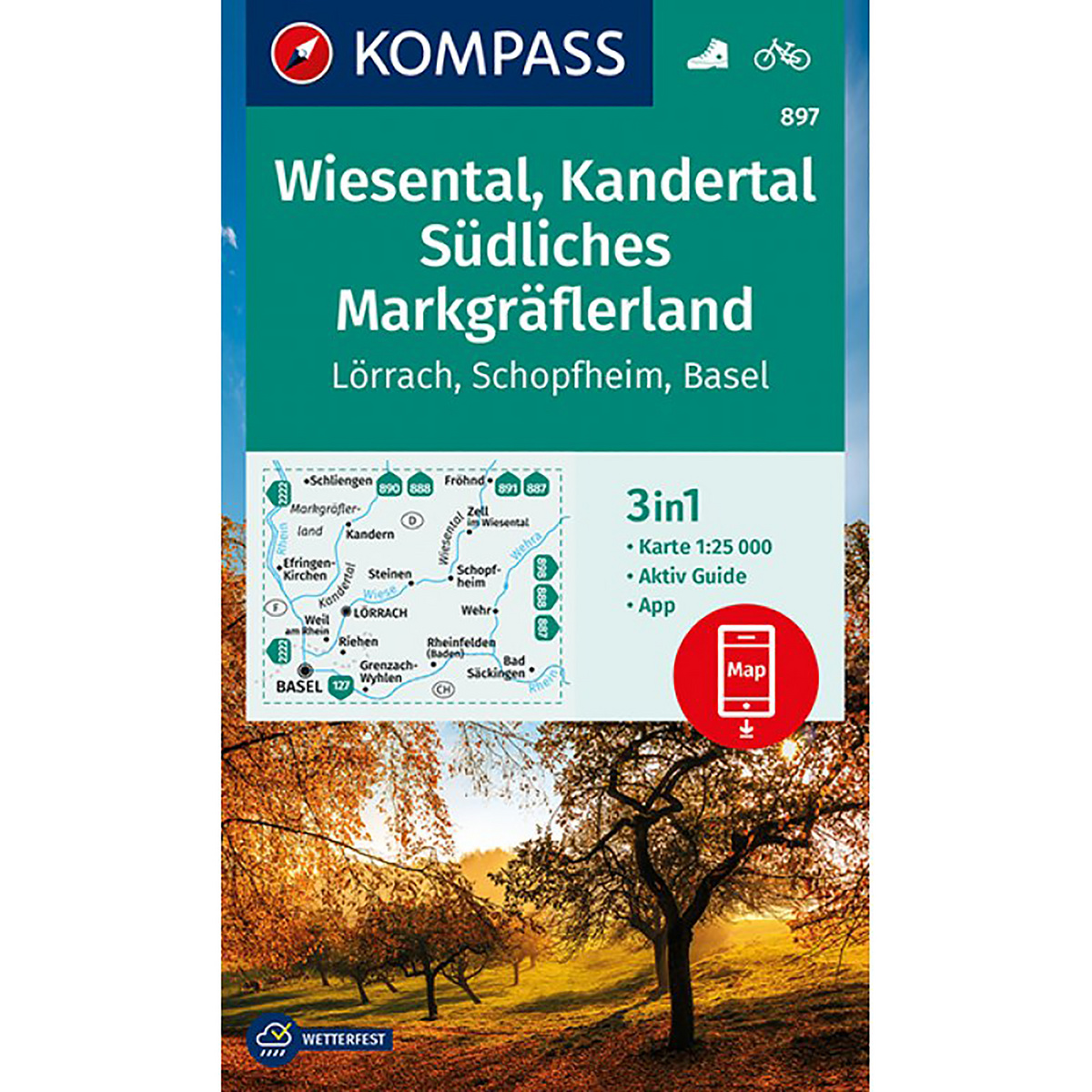 Image of Kompass Verlag WK 897 Wiesental-Kandertal