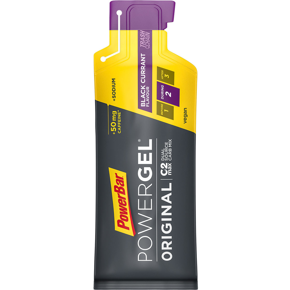 PowerBar PowerGel Original (Taglia One Size, Black Currant mit Koffein)
