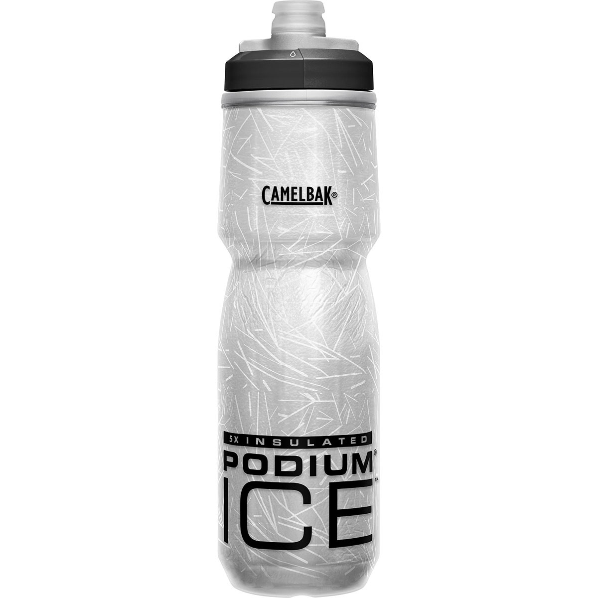 Camelbak Borraccia Podium Ice (Taglia 0.62L, Nero)