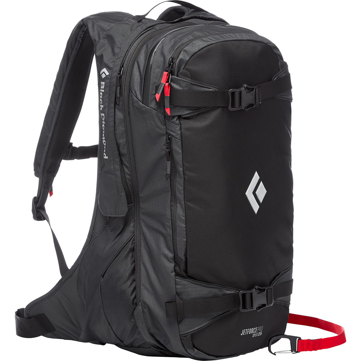 Black Diamond JetForce Pro Split Pack 25 Lawinenrucksack (Größe 25L | S-M, schwarz)