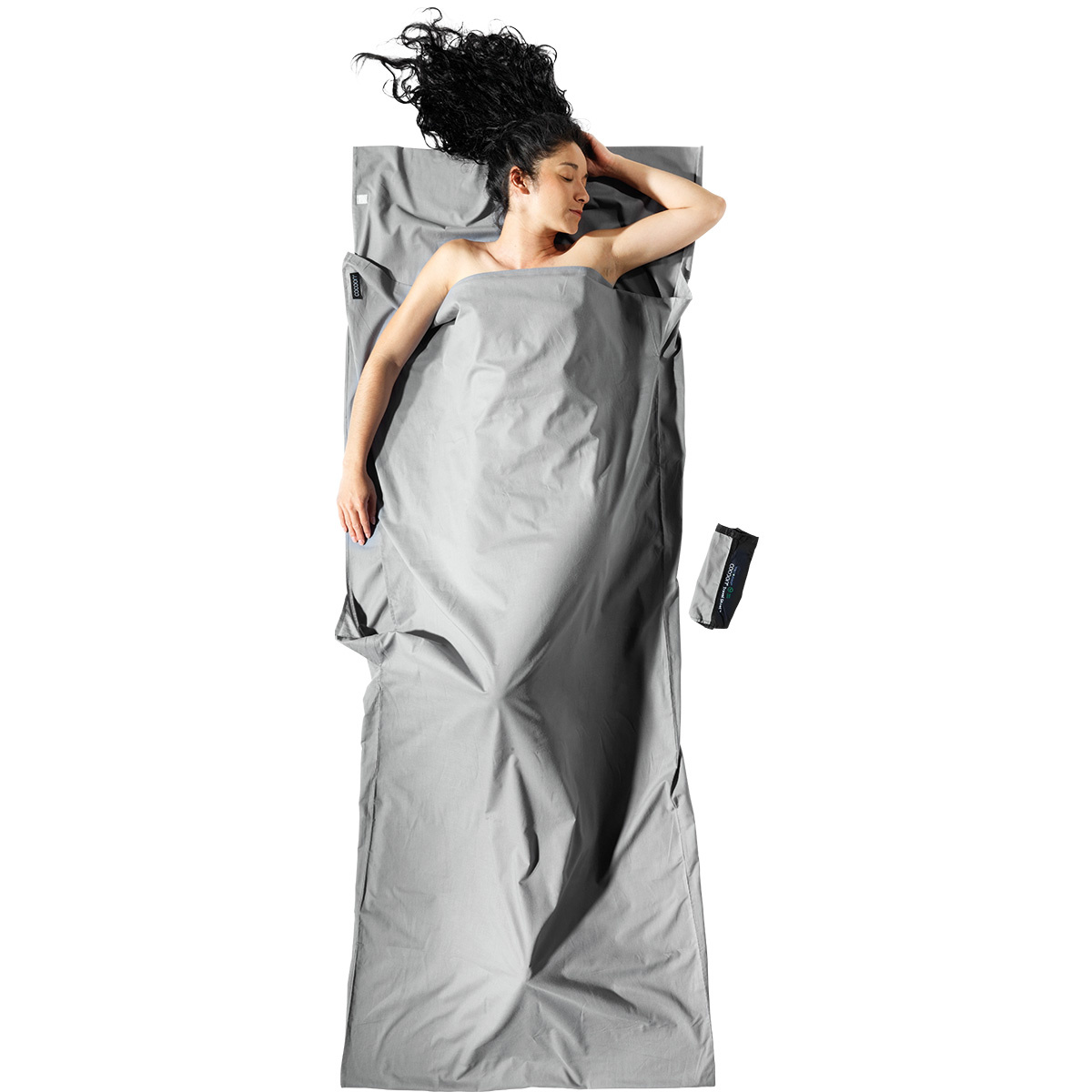 Cocoon Insect Shield Cotton Schlafsack (Größe max. 200cm, grau)