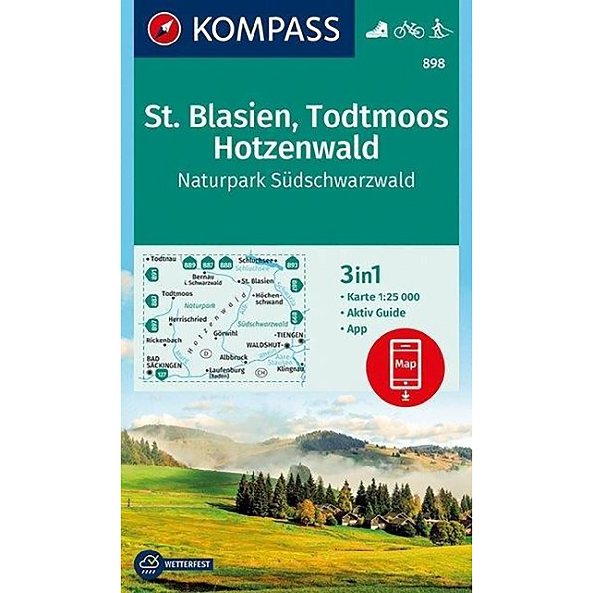 Image of Kompass Verlag WK 898 St. Blasien-Todtmoos-Hotzenwald