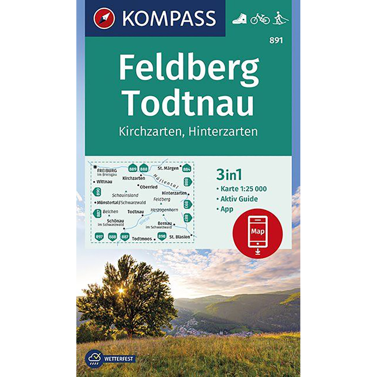 Image of Kompass Verlag WK 891 Feldberg - Todtnau
