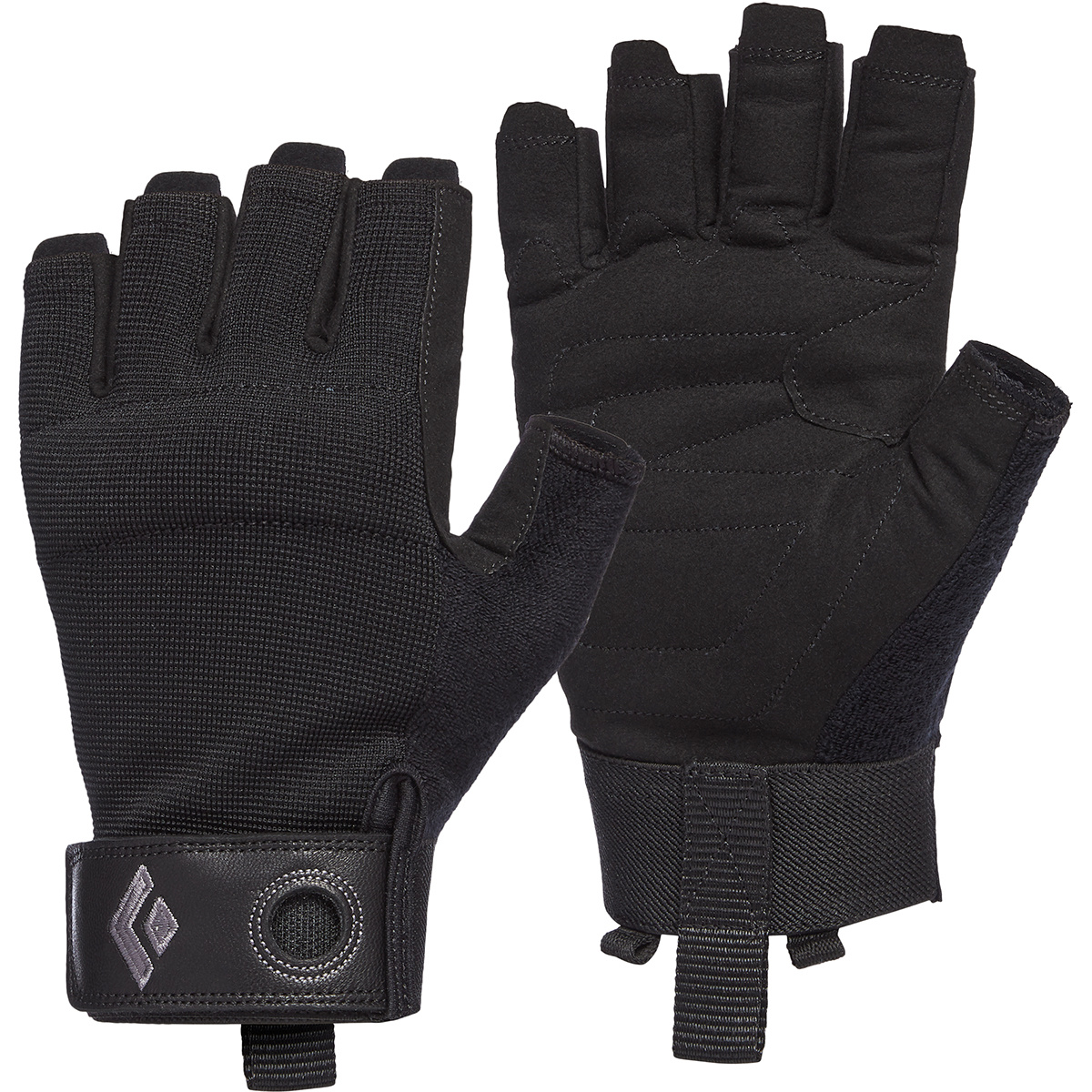 Black Diamond Crag Half-Finger Gloves Kletterhandschuhe (Größe XL, schwarz)