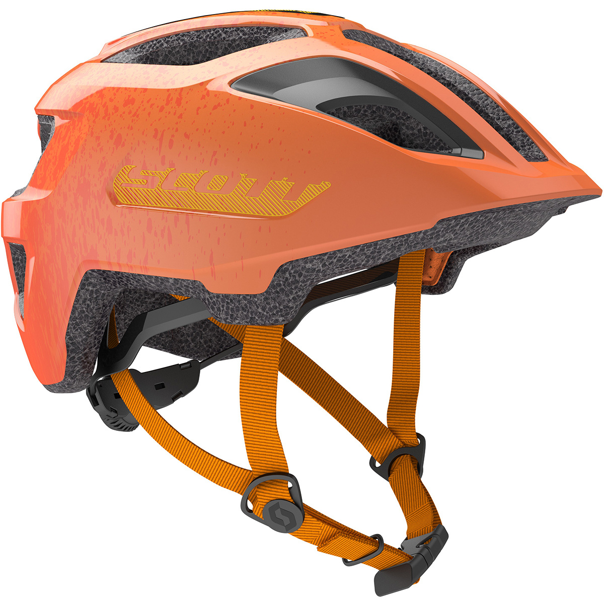 Scott Kinder Spunto Junior Fahrradhelm (Größe 50-56CM, orange)
