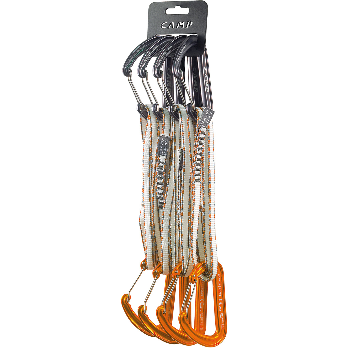 Camp Rinvii Alpine Dyneema (confezione da 4) (Taglia 60CM, Arancione)