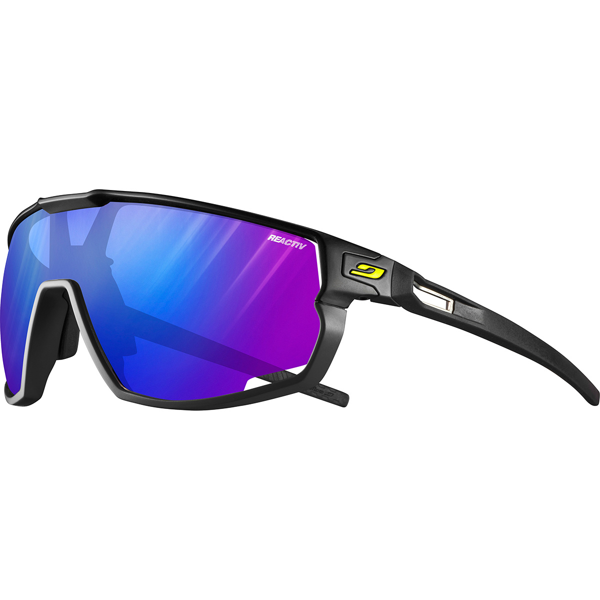 Julbo Rush Reactiv Performance 1-3 Sportbrille (Größe One Size, schwarz)
