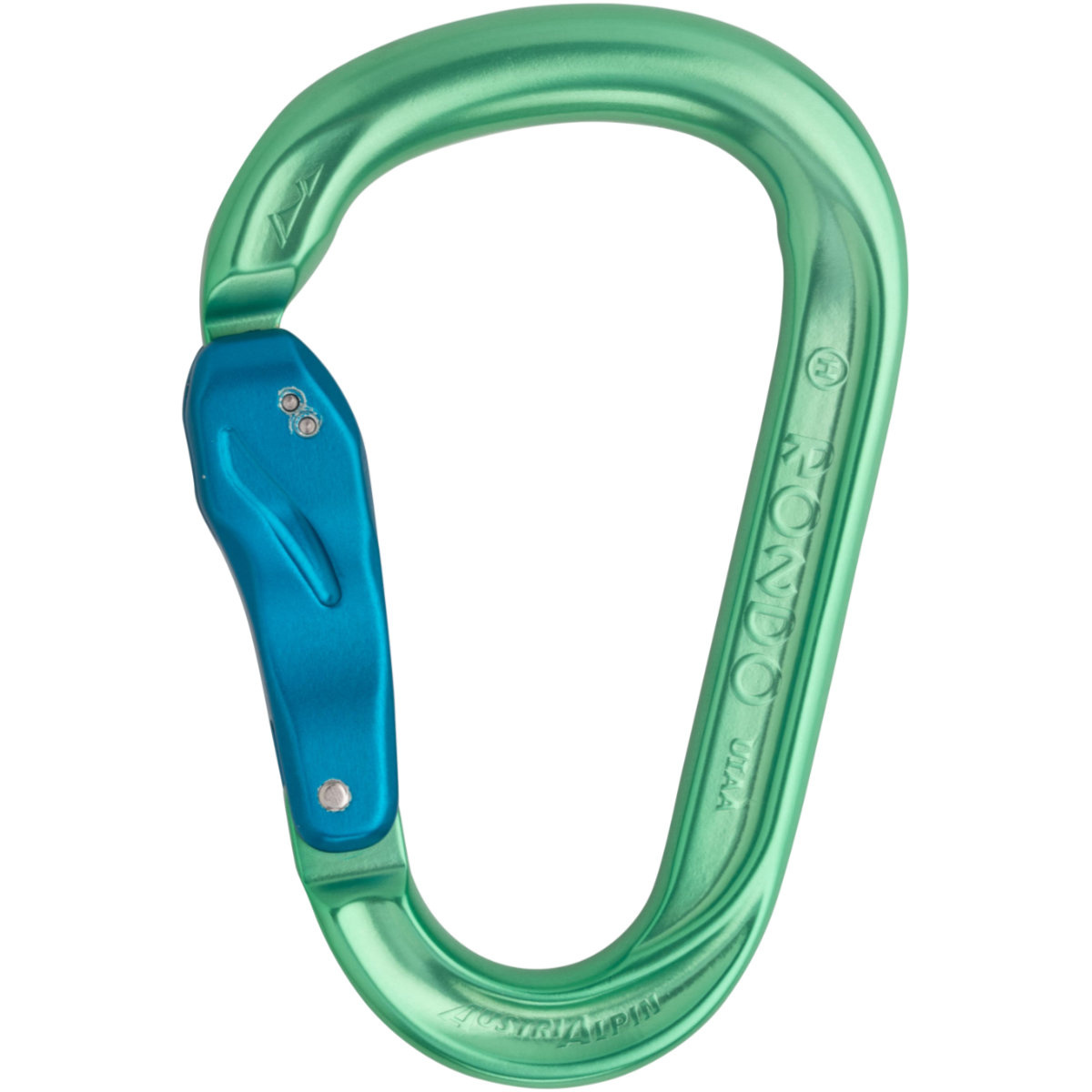 Austrialpin HMS Rondo Alu Slide-Autolock Karabiner (Größe One Size, gruen)