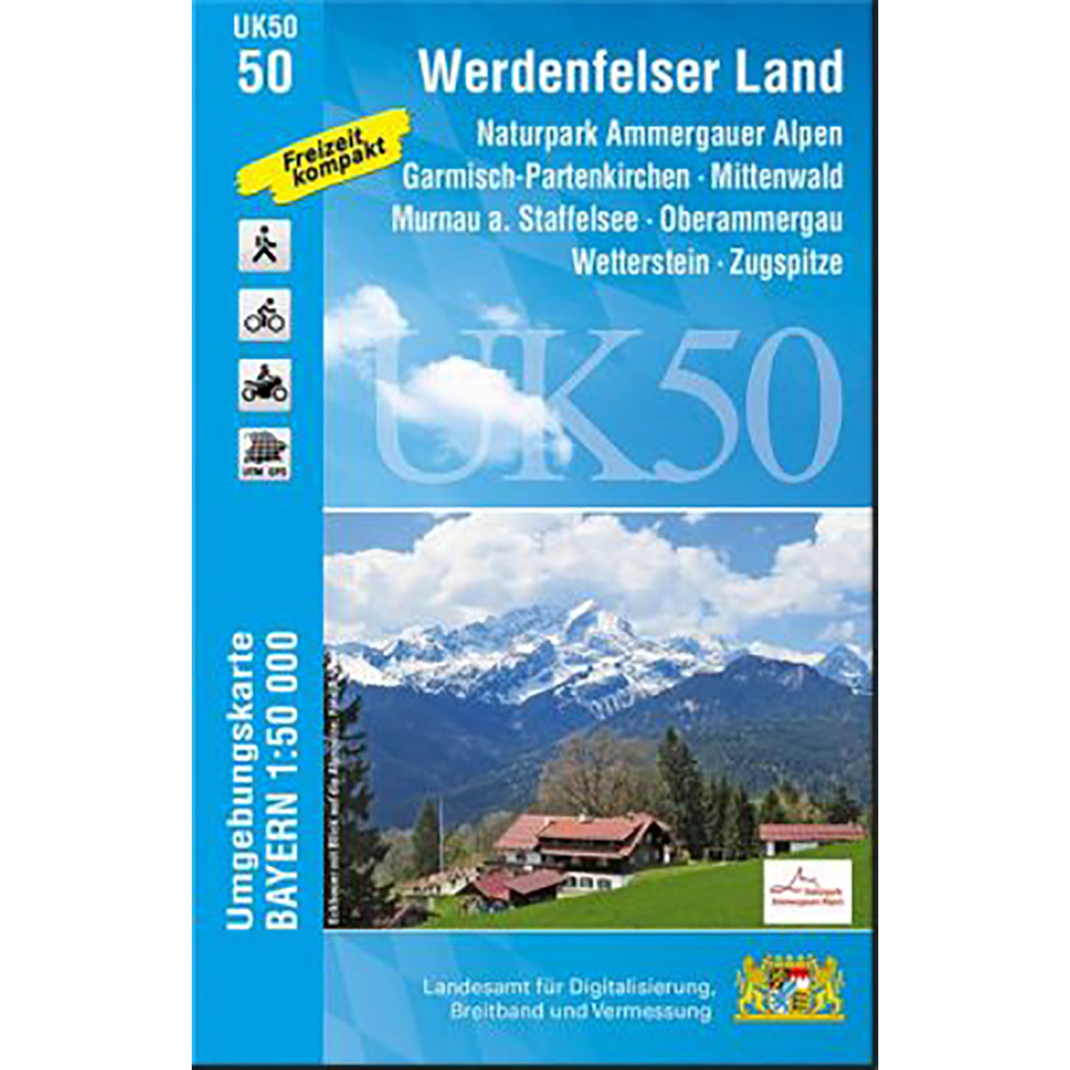 Image of Landesamt Digitalisierung, Breitband, Vermessung UK 50-50 Ammergauer Alpen, Werdenfelser Land