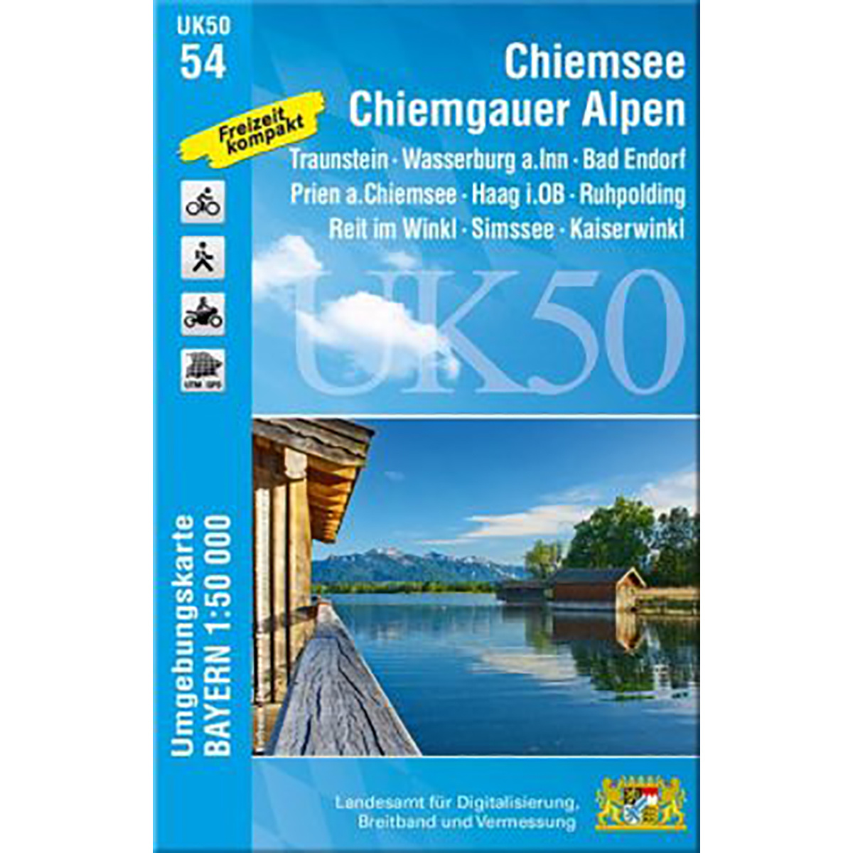 Image of Landesamt Digitalisierung, Breitband, Vermessung UK 50-54 Chiemsee, Chiemgauer Alpen