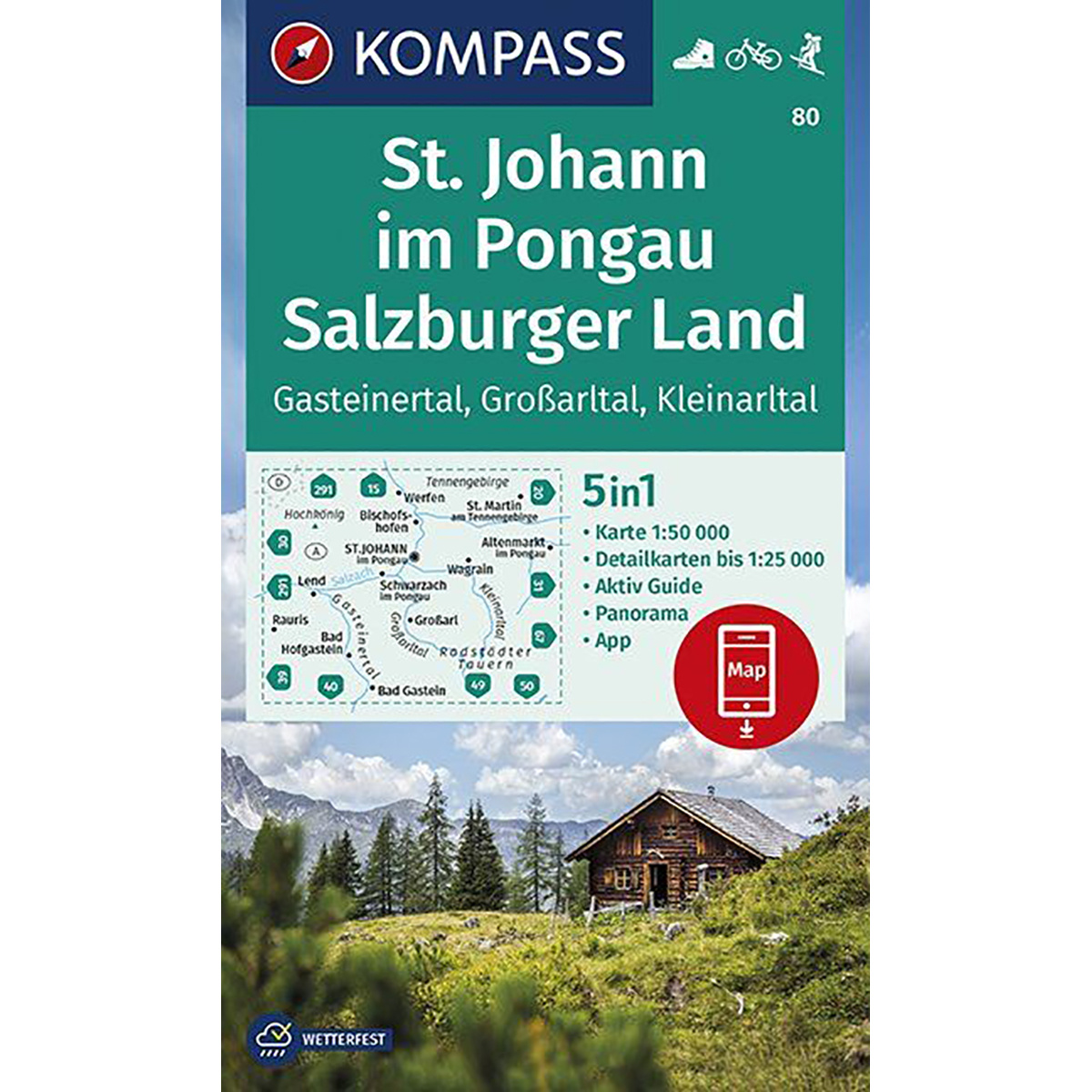 Image of Kompass Verlag WK 80 St. Johann - Salzburger Land