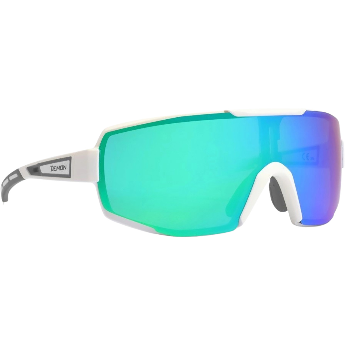 Demon Performance Sonnenbrille (Größe One Size, weiss)