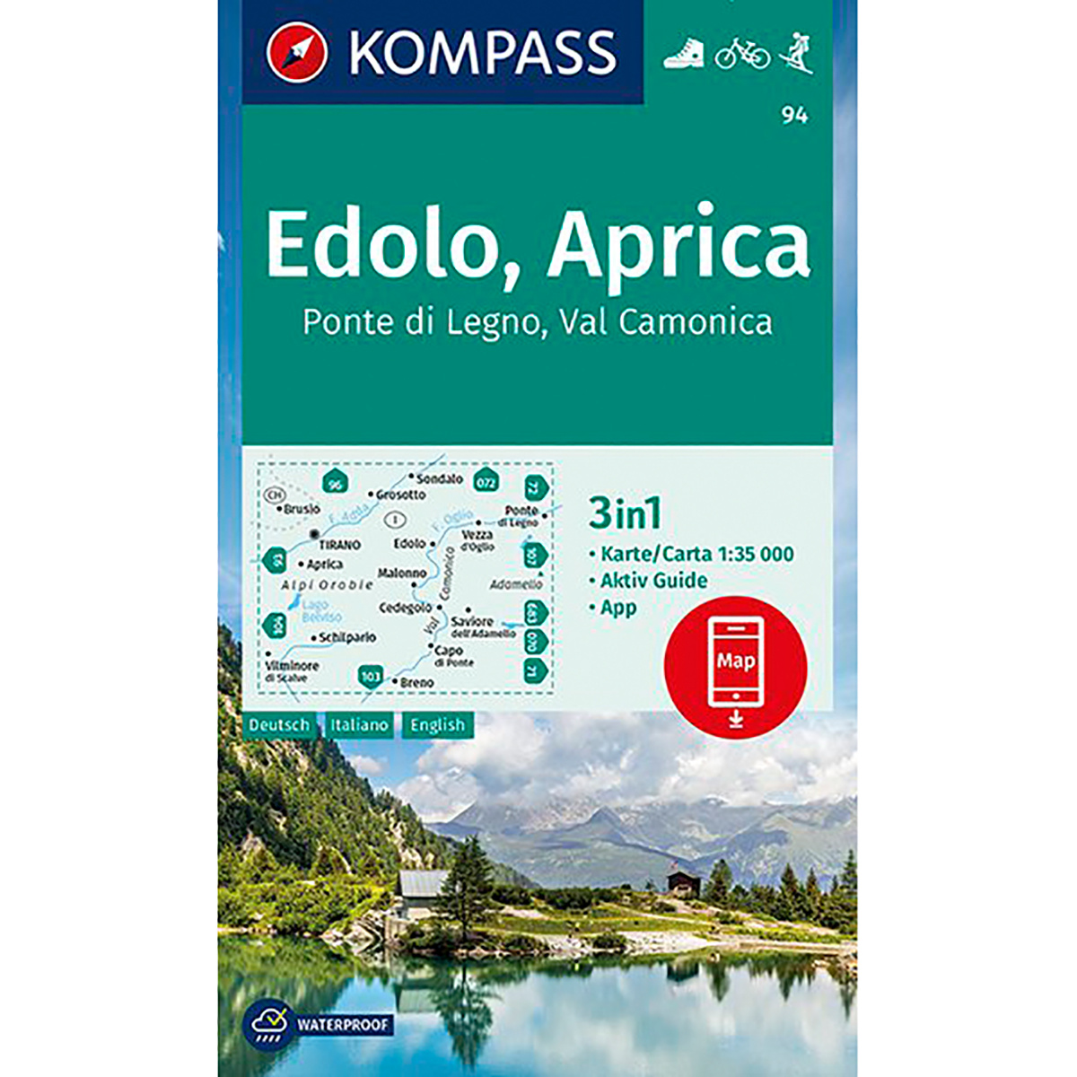Image of Kompass Verlag WK 94 Edolo - Aprica