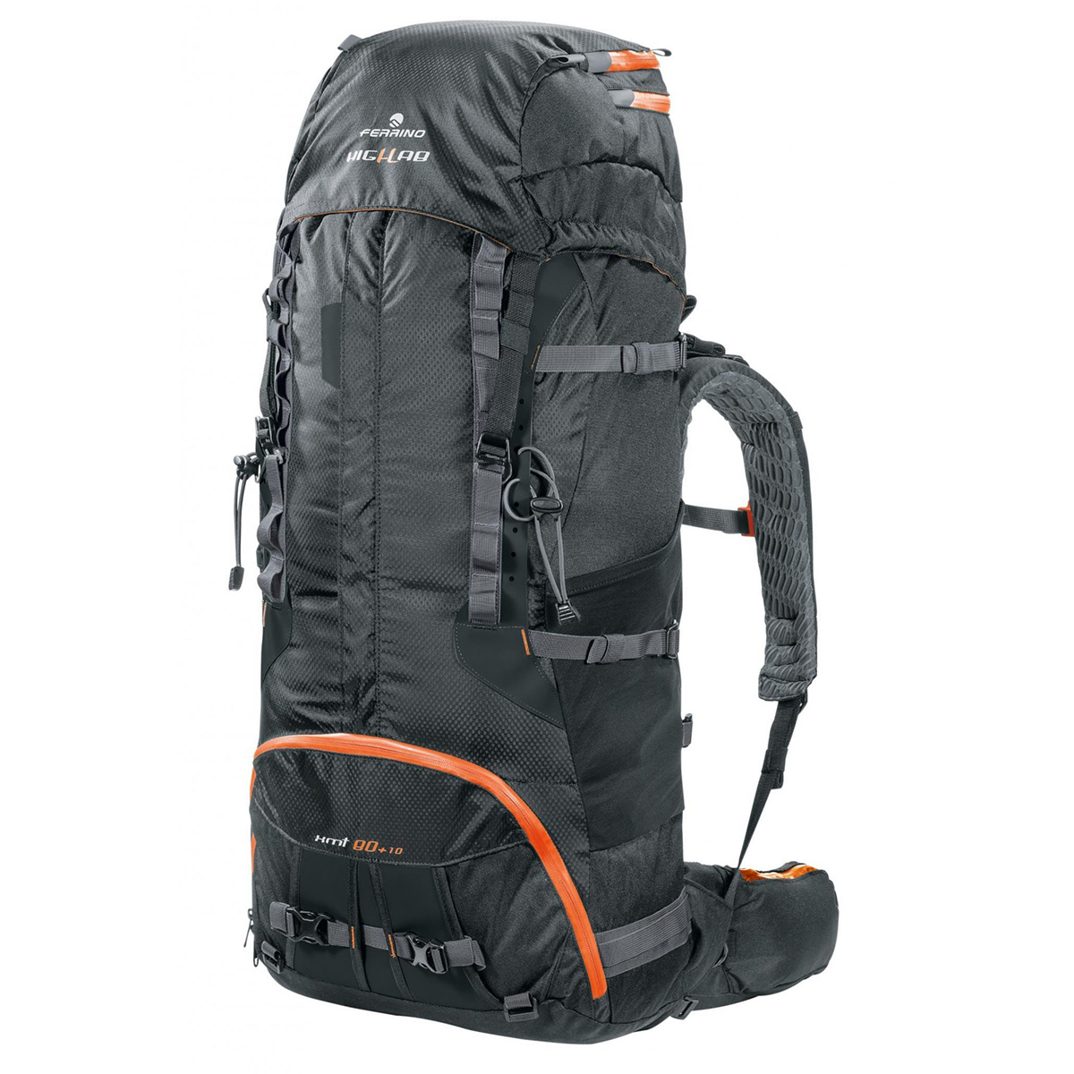 Ferrino X.M.T. 80+10 Rucksack (Größe 80L+10L, grau)