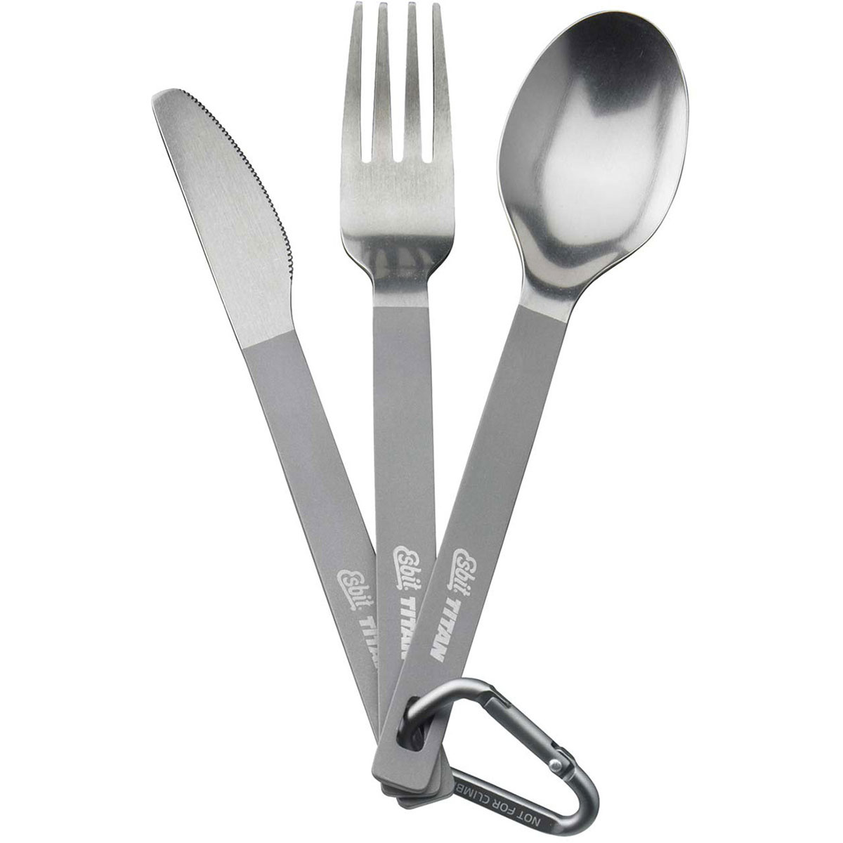 Image of Esbit Titan Besteck-Set mit Karabiner und Tasche