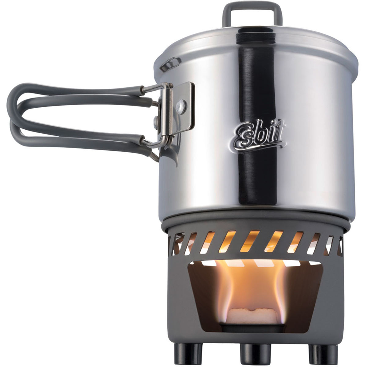 Esbit Trockenbrennstoff-Kochset Edelstahl (Größe 585ml)