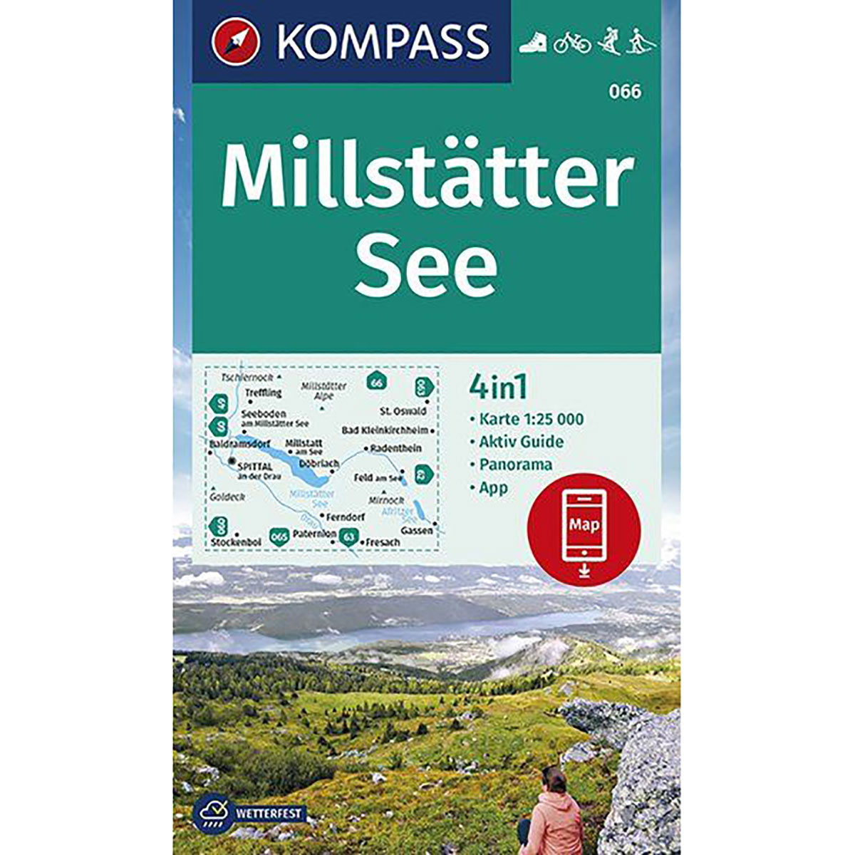 Image of Kompass Verlag WK 066 Millstätter See