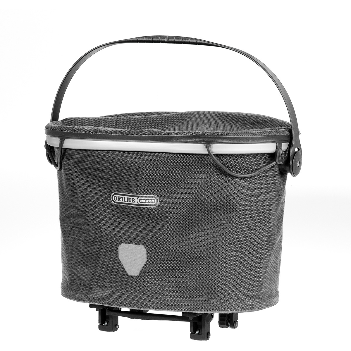 Ortlieb Up-Town Rack Urban Top-Lock Gepäckträgertasche (Größe 17.5L, grau)