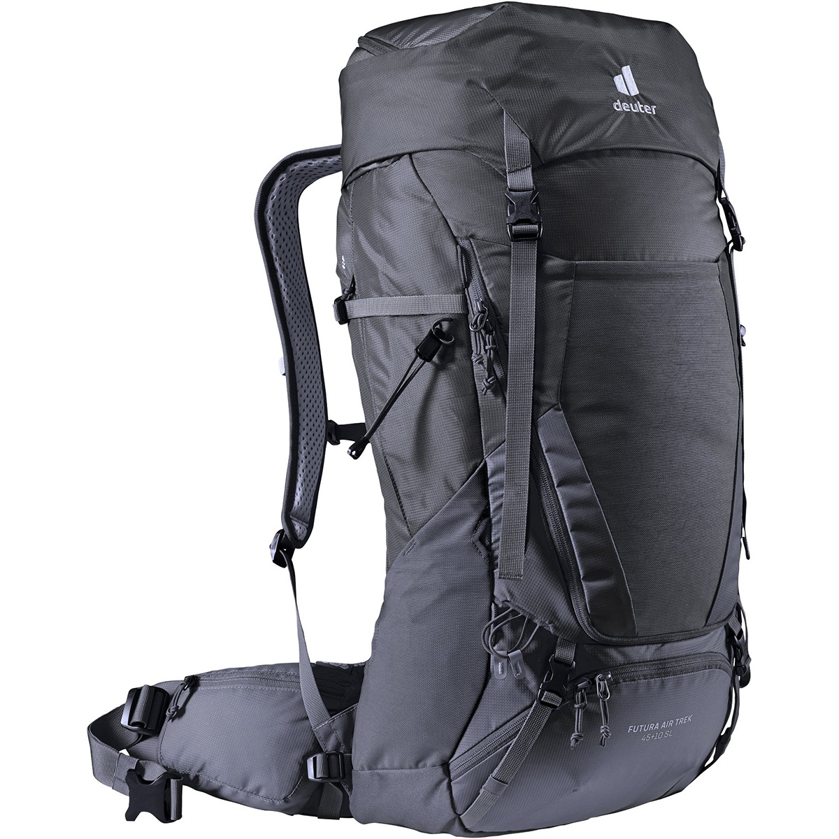 Deuter Damen Futura Air Trek 45+10 SL Rucksack (Größe 45+10L, schwarz)