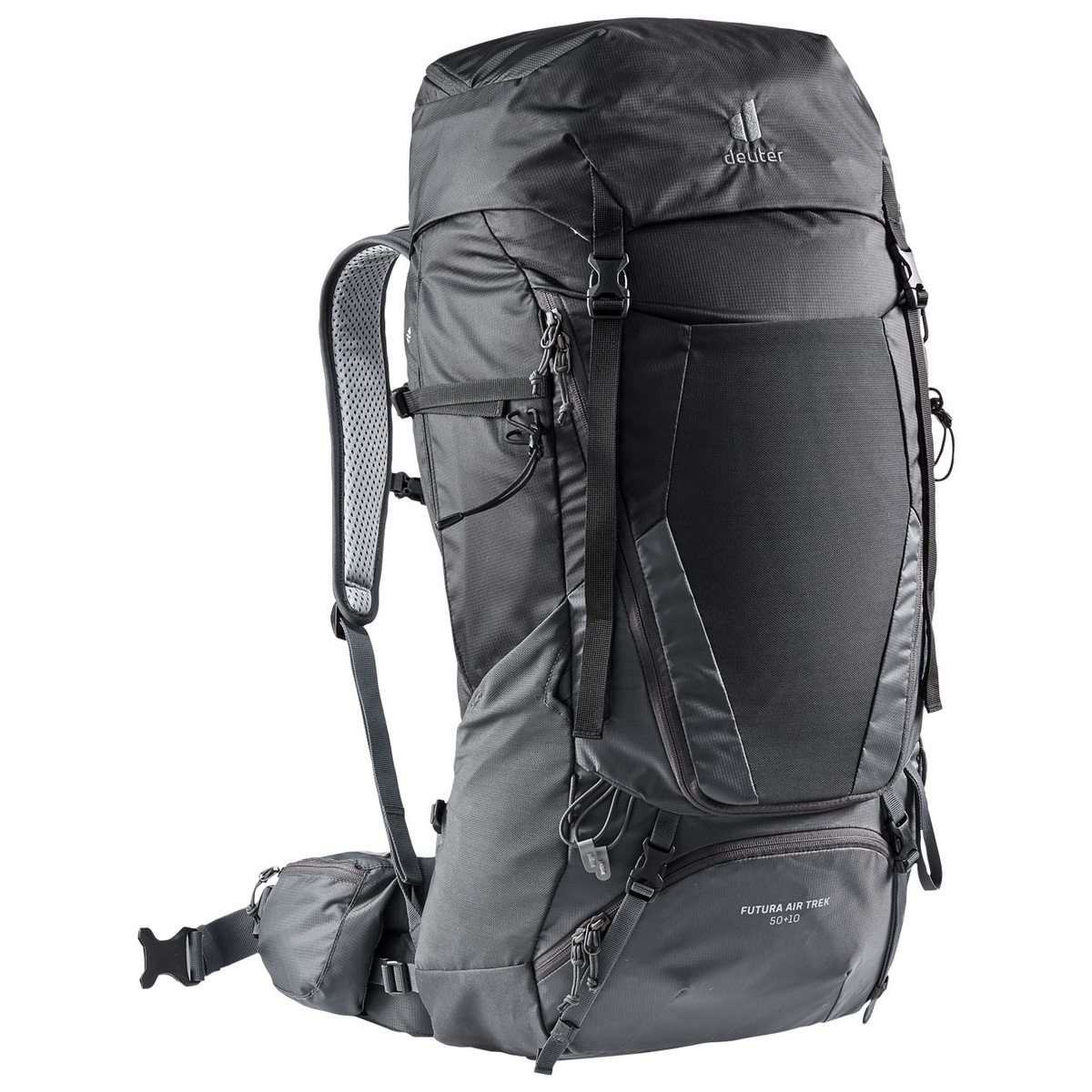 Deuter Zaino Futura Air Trek 50+10 (Taglia 50+10L, Nero)