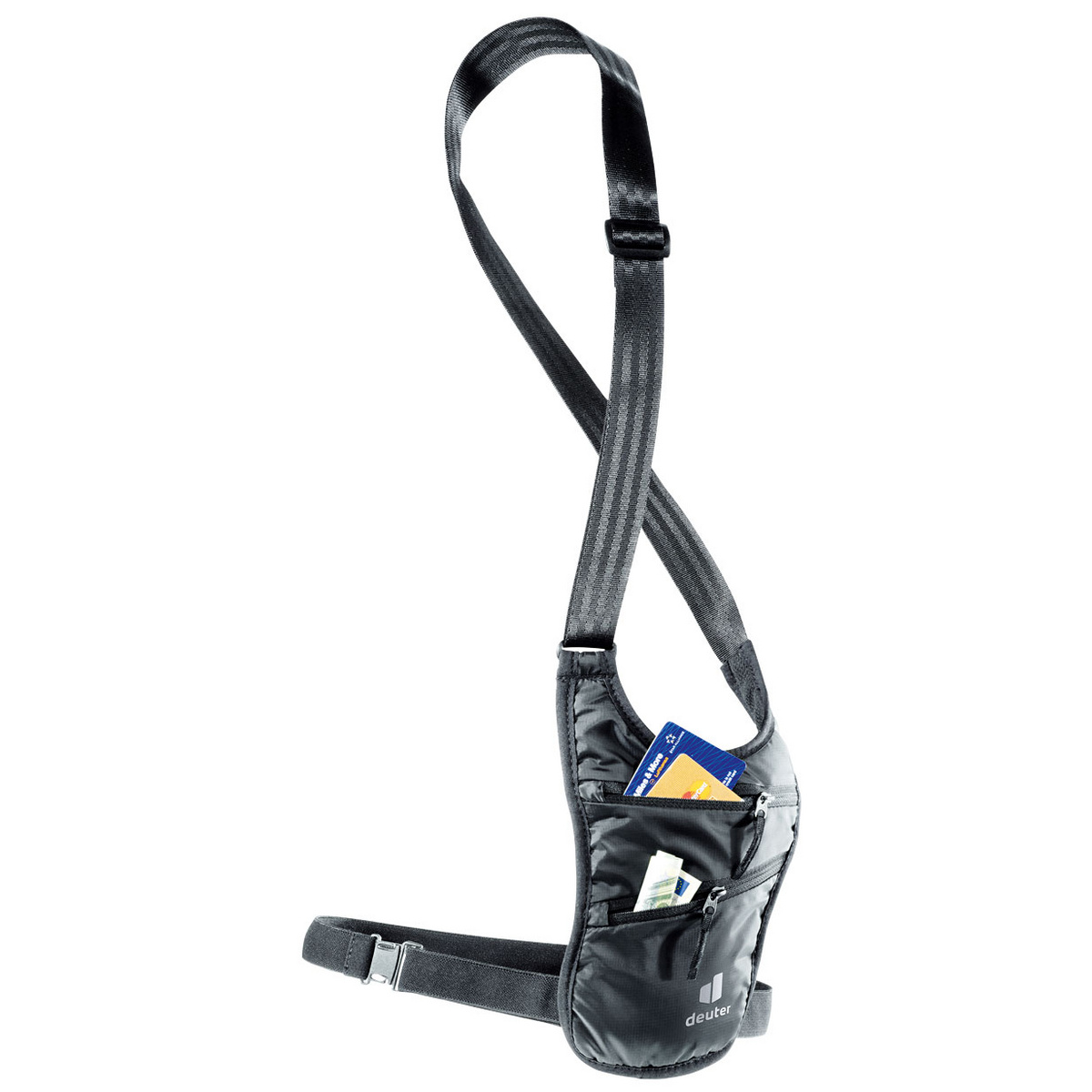 Deuter Borsello di sicurezza portadocumenti Security Holster (Taglia ONE SIZE, Nero)