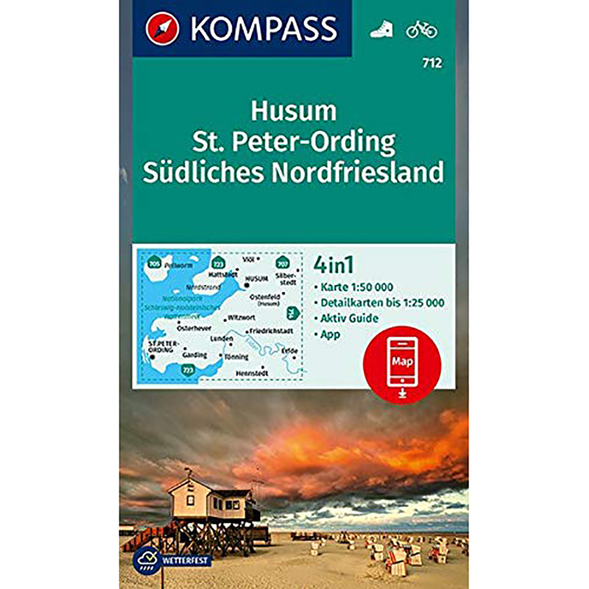 Kompass Verlag WK 712 Husum St. Peter-Ording (Größe One Size)