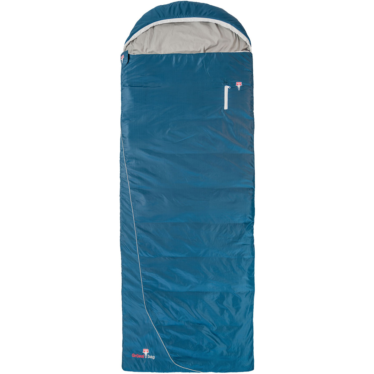 Grüezi Bag Cloud Cotton Comfort Schlafsack (Größe max. 190cm , blau)