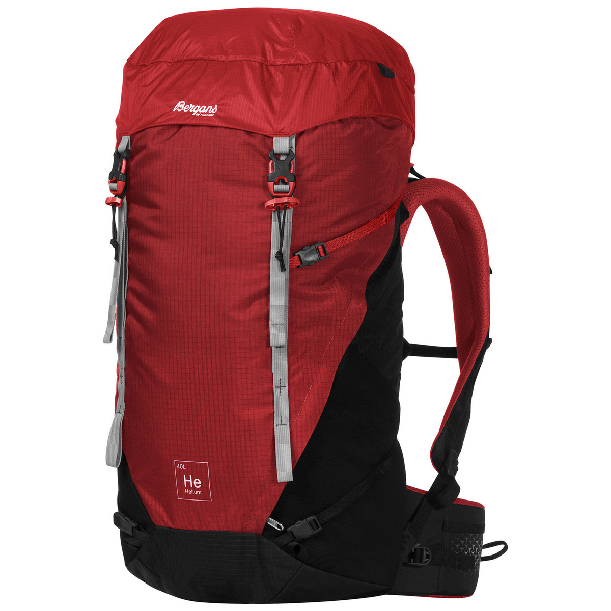 Bergans Herren Helium V5 40 Rucksack (Größe 40L, rot)