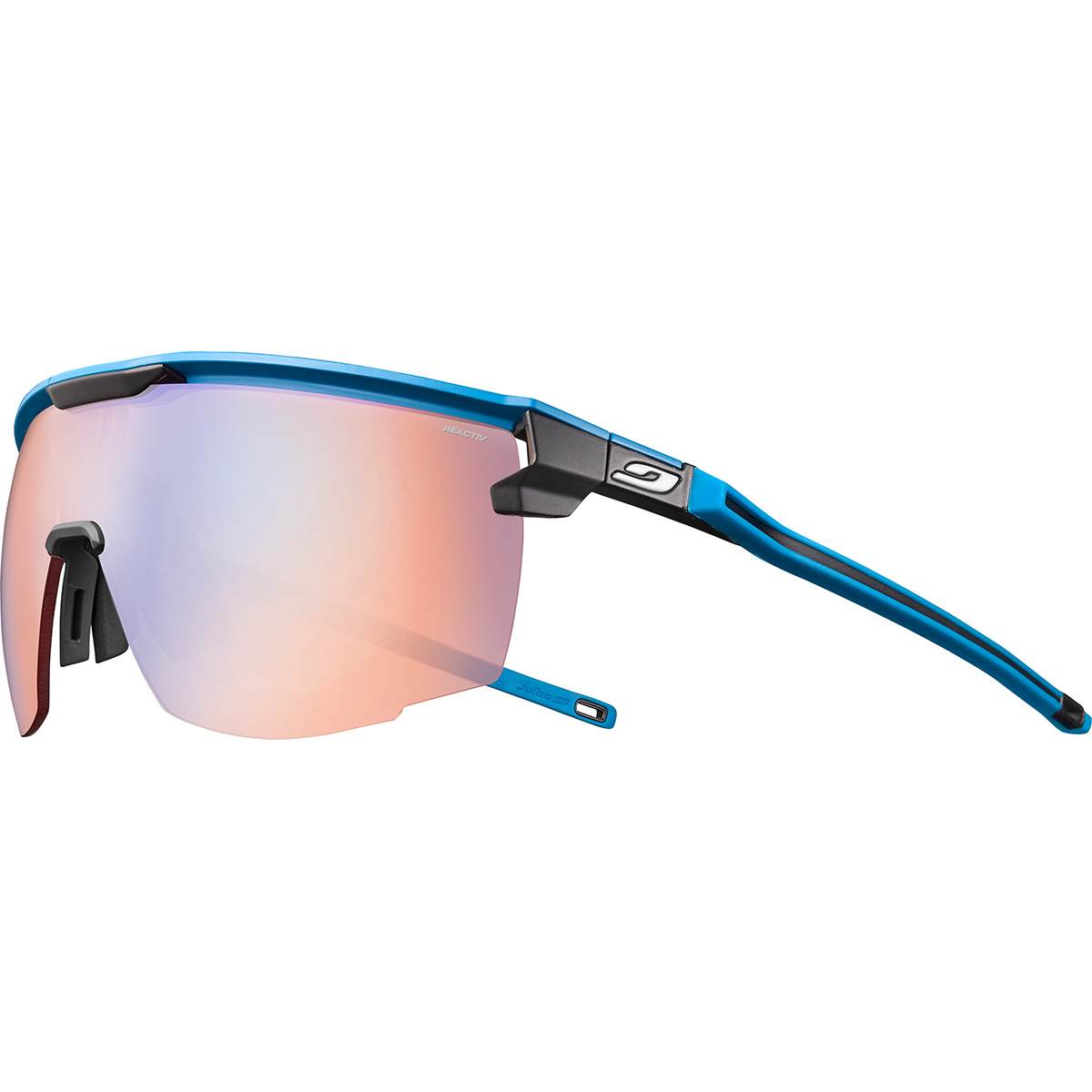 Julbo Lunettes de sport Ultimate Reactiv Performance 1-3 (taille One Size, Noir)