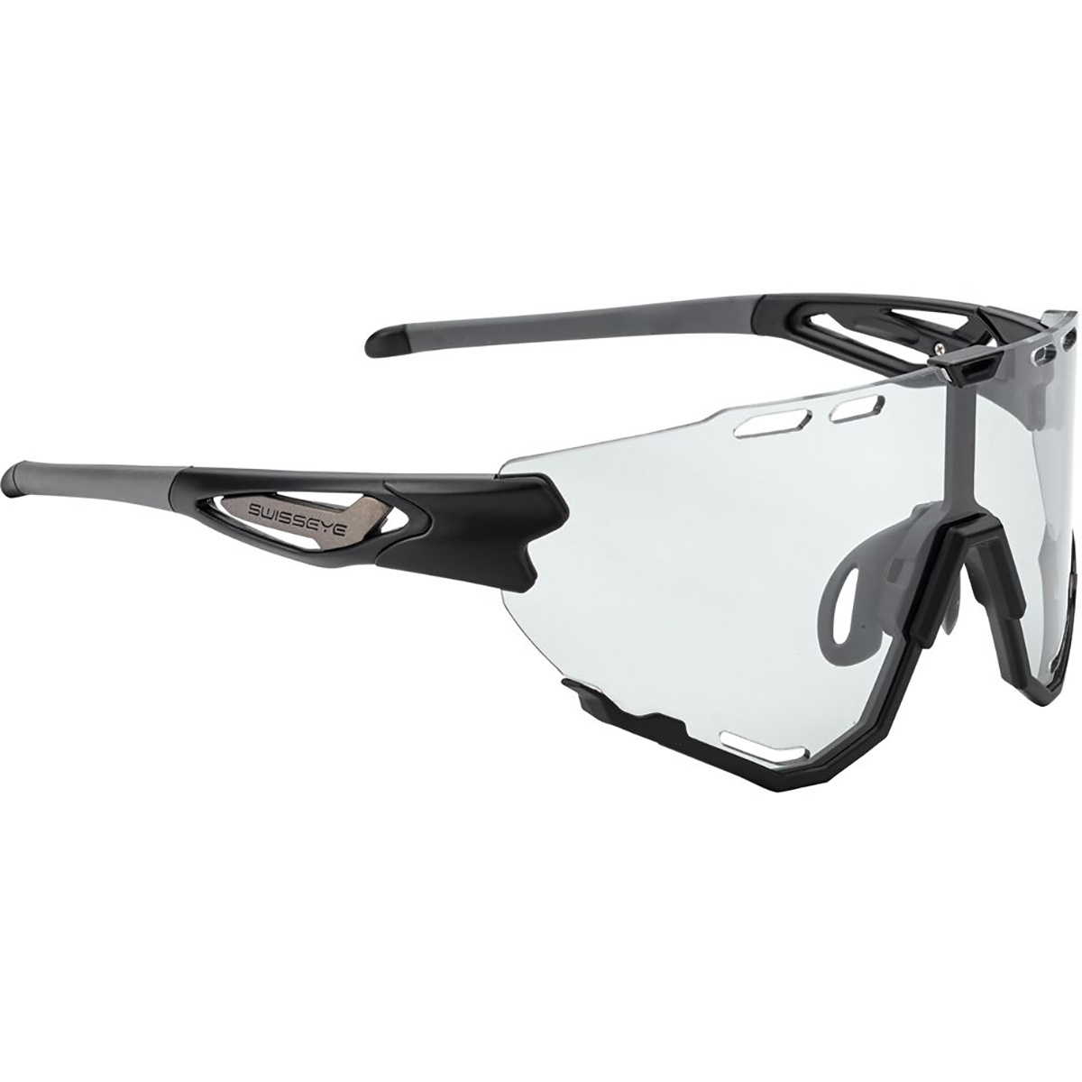 Swiss Eye Mantra Photochromic Sportbrille (Größe One Size, schwarz)