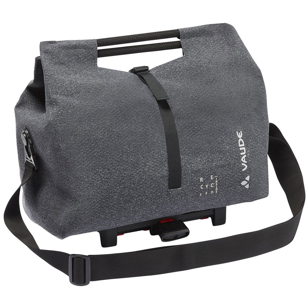 Vaude Recycle Shopper Fahrradtasche (Größe 10L, schwarz)