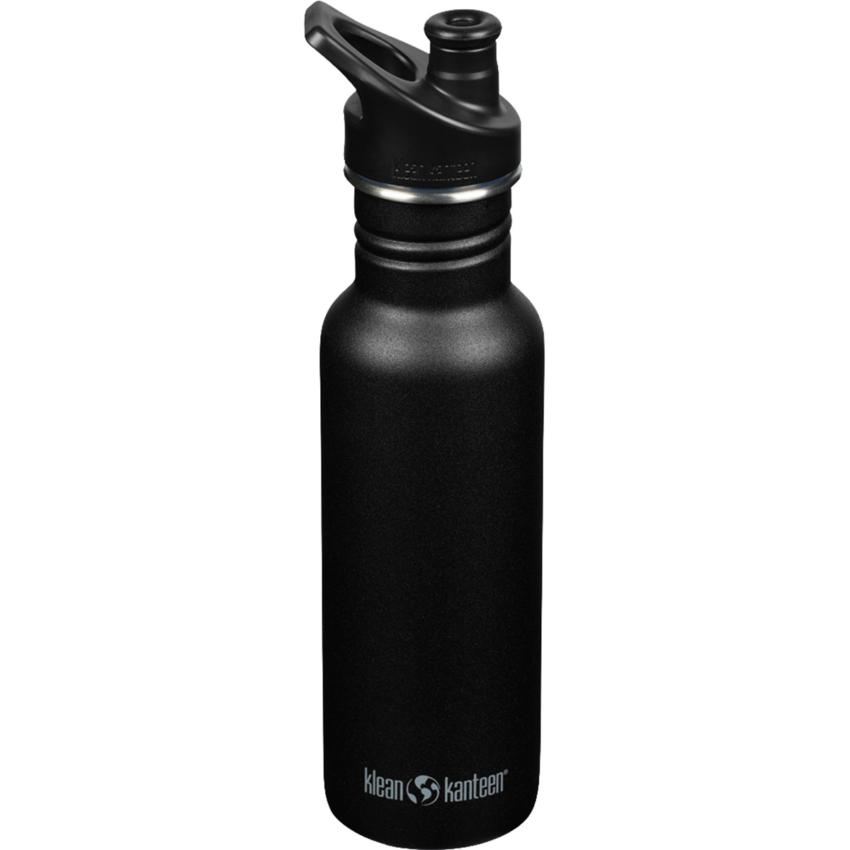 Klean Kanteen Classic Sports Cap Trinkflasche (Größe 532ml, schwarz)