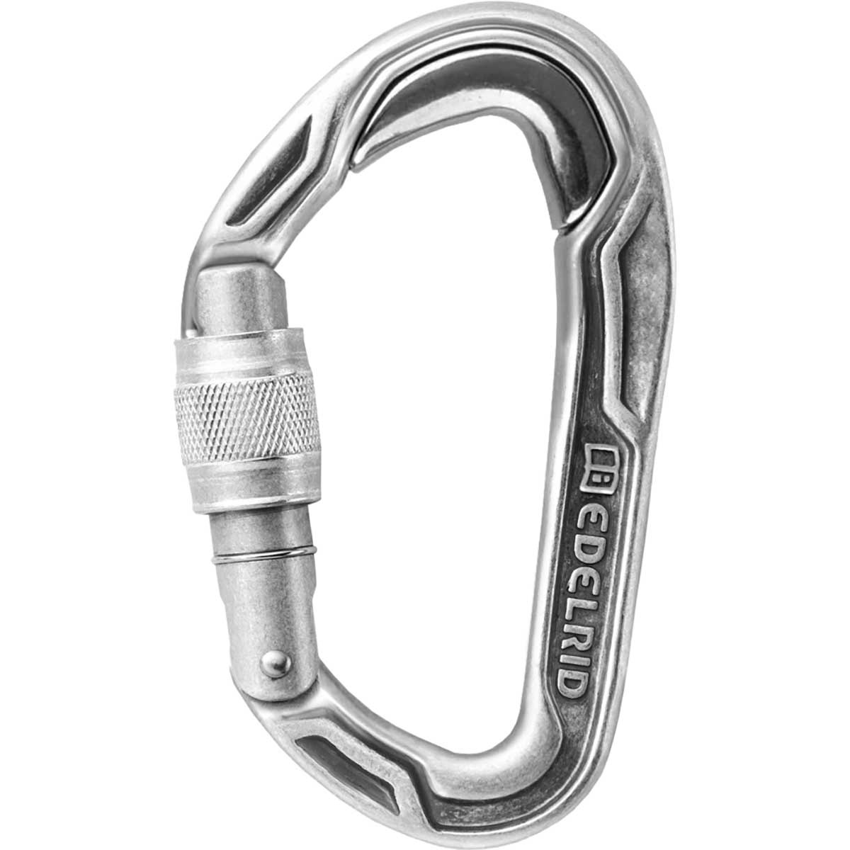 Edelrid Bulletproof Screw Eco Karabiner (Größe One Size, silber)