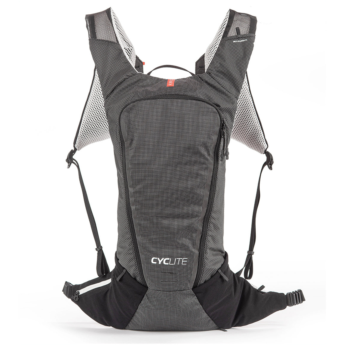Cyclite Zaino da ciclismo Race/01 (Taglia 7L, Nero)
