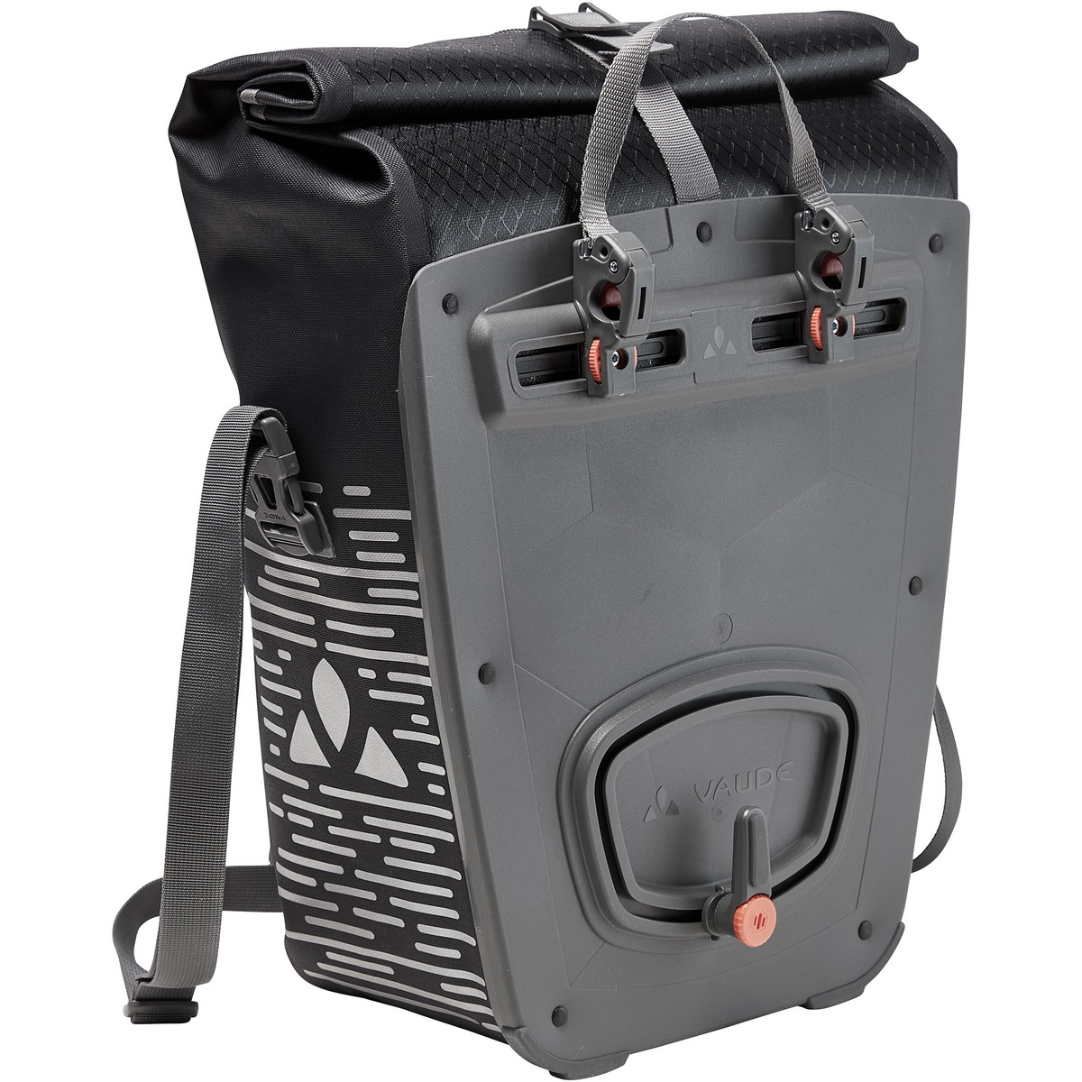 Vaude Aqua Luminum Single II Fahrradtasche (Größe 24L, schwarz)